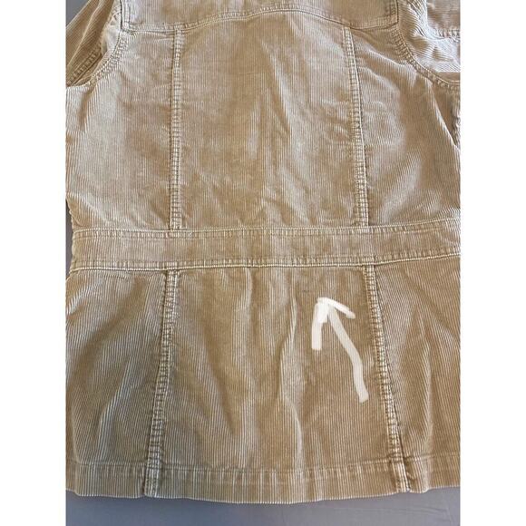 Eddie Bauer Jacket Womens Medium Authentic Outdoor Outfitter Tan Corduroy Safari - Picture 14 of 16